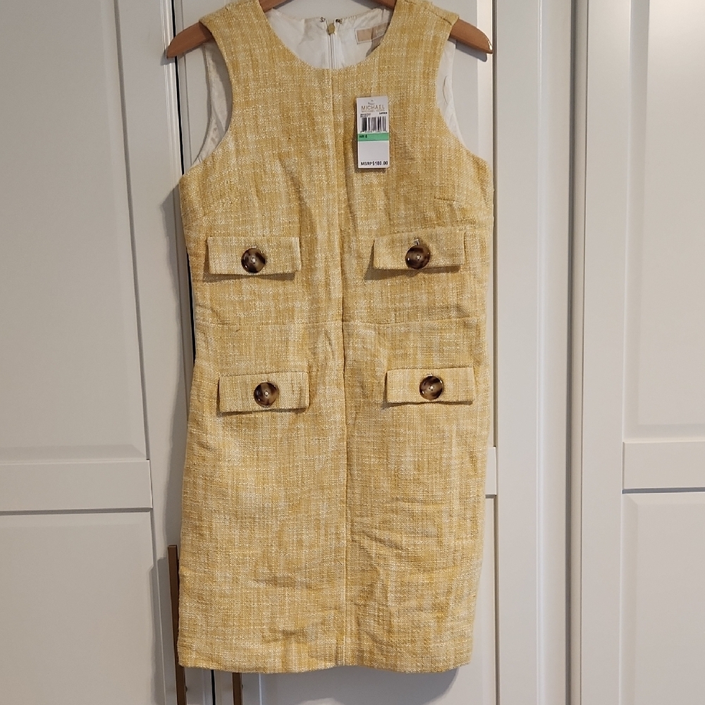 Chic Yellow Sleeveless Dress